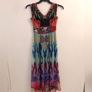 Desigual mesh colorful summer dress. Size 36